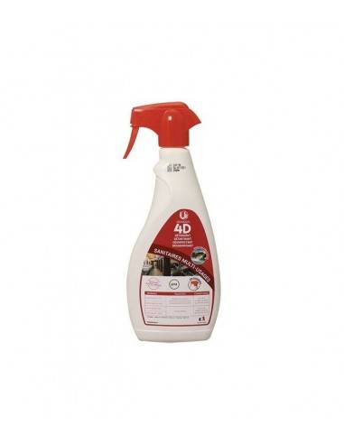 4D désodorisant désinfectant détergent détartrant spray 750ml