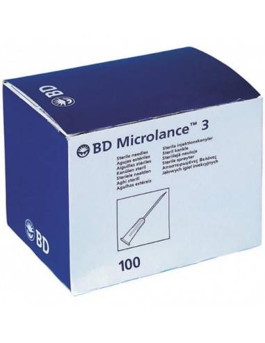 Aiguille BD microlance 0.6x25 bleu 23g