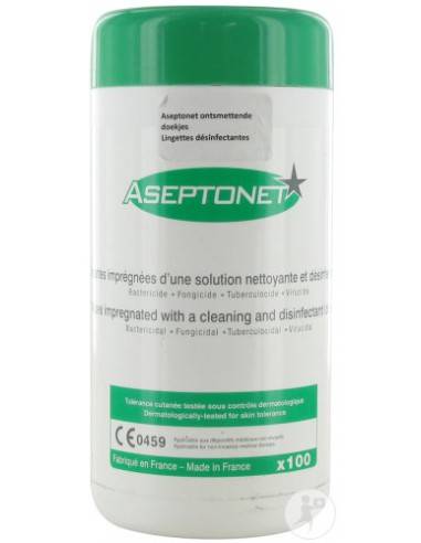 LINGETTES ASEPTONET boite de 100