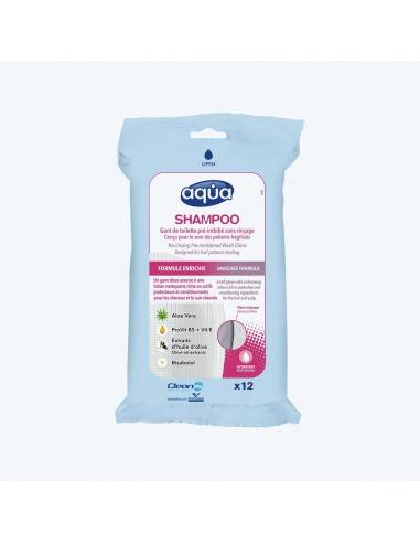 Gants aqua shampoing sachet de 12