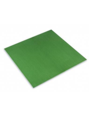 Plateau aluminium anodise vert 200x100mm